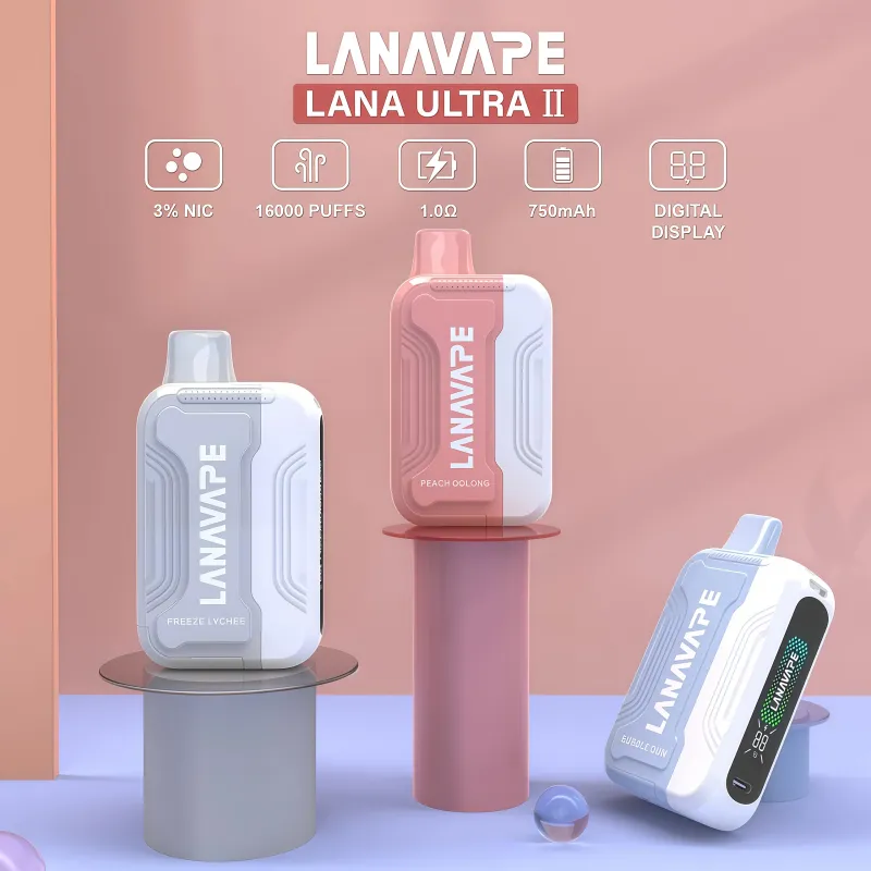 LANA Ultra II 16000口拋棄式電子煙  | 拉娜16000口主機/煙彈現貨 買三送一主機  